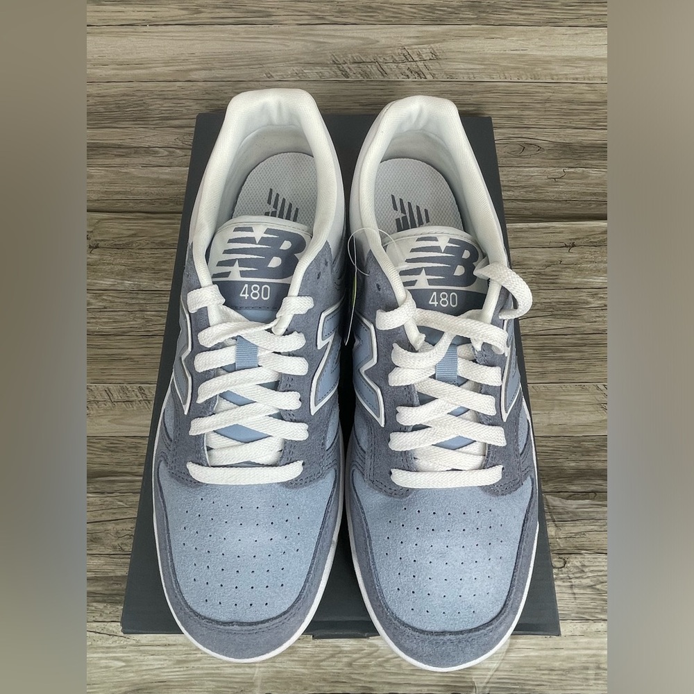 NEW New Balance 480 Arctic Grey White Shoe Men's Sizes BB480LEB - Picture 3 of 8